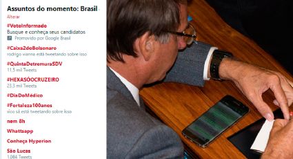 #Caixa2doBolsonaro lidera TT do Twitter Brasil com notícia de que empresários bancam Whatsapp pró Bolsonaro