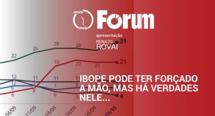 Fórum Onze e Meia | Ibope pode ter forçado a mão, mas há verdades nele...