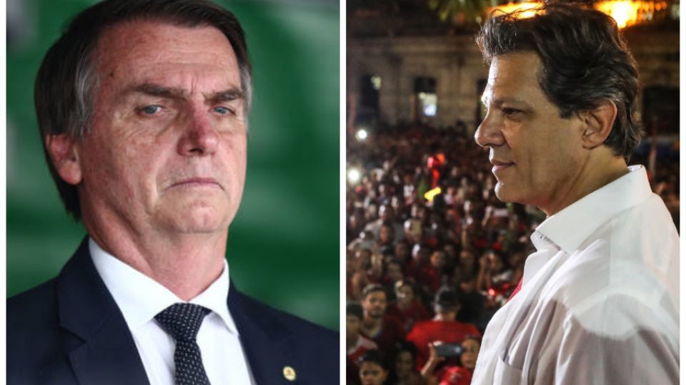 Jair Bolsonaro e Fernando Haddad (Foto: Montagem)