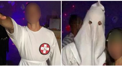 Homem gera polêmica ao ir fantasiado de Ku Klux Klan em festa de Halloween