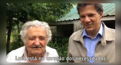 VÍDEO: Ao lado de Haddad, Mujica manda recado: "Força, Lula! Sempre livre!"