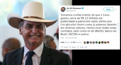 Caixa Econômica rebate fakenews de Bolsonaro no Twitter sobre valor de publicidade em 2018