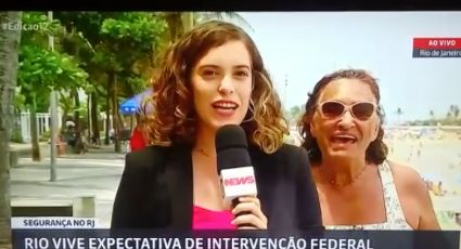 VÍDEO: Mulher invade link ao vivo da GloboNews com "Globo lixo" e "Fora, Temer"