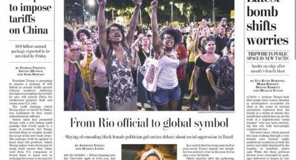 Marielle é capa do Washington Post: “Agora ela é um símbolo global”