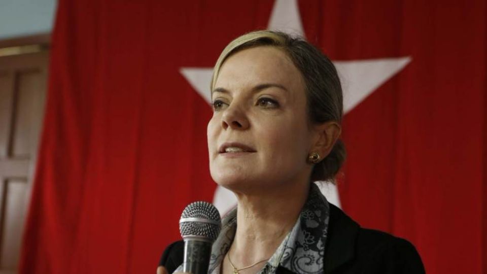 A presidenta do PT, deputada Gleisi Hoffmann (Divulgação)