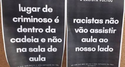 Aluno suspenso da FGV por racismo volta às aulas com liminar e sofre protestos