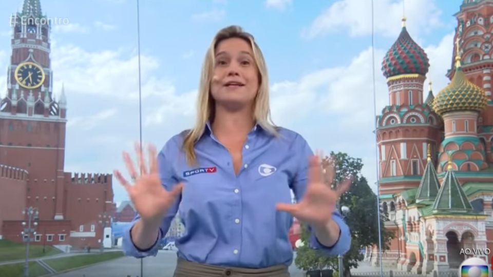 A repórter Fernanda Gentili. Foto: Reprodução Rede Globo