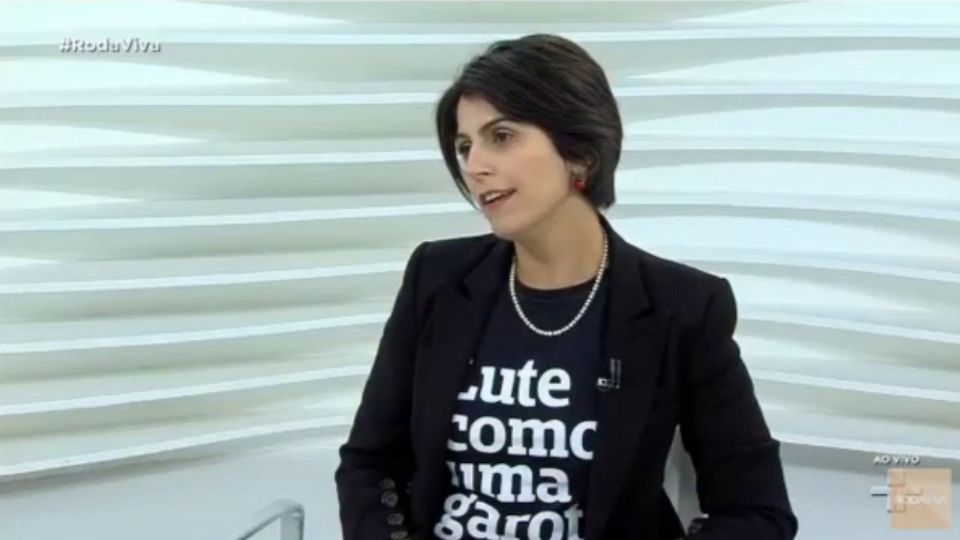 Manuela no Roda Viva. Foto: Reprodução