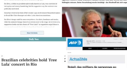 Mídia internacional dá amplo destaque ao Festival Lula Livre