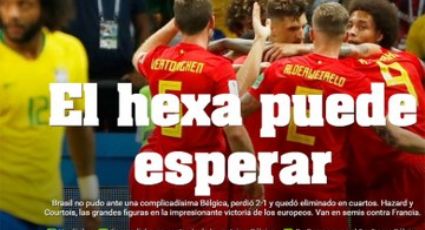 'O hexa pode esperar', diz jornal argentino sobre a eliminação do Brasil