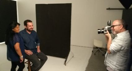 Boulos e Guajajara são fotografados por Bob Wolfenson