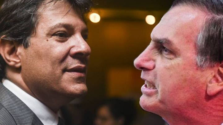 Rejeição a Bolsonaro bate 61% e Haddad já empata com capitão em 2o turno