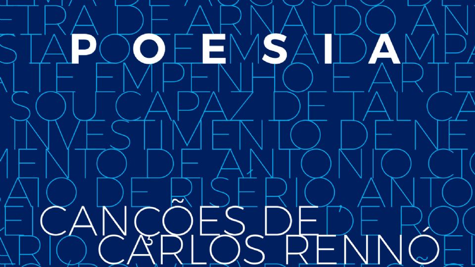 A capa de “Poesia - As canções de Carlos Rennó”. Foto: Divulgação
