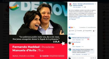 Clacso declara apoio a Haddad e Manuela: "A neutralidade é o álibi dos indiferentes"