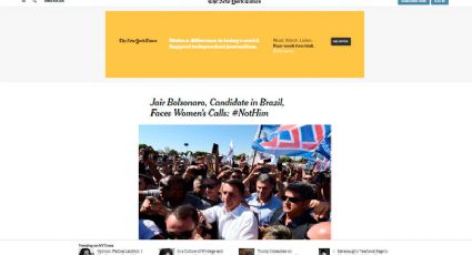 New York Times: mulheres dizem #elenão para Jair Bolsonaro