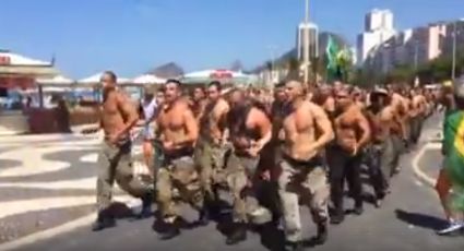 Corrida de militares no Rio de Janeiro tem apoio a Bolsonaro