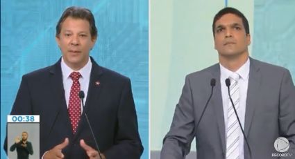 Daciolo pergunta a Haddad que depois chama o Meirelles em debate da Record