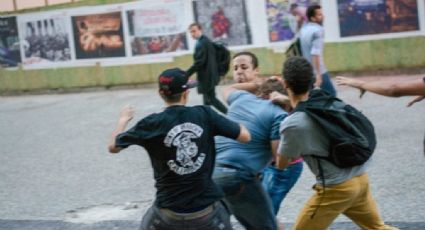 Membros do MBL apanham após provocarem manifestantes em protesto pelo Museu Nacional