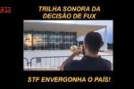 Trompetista “Lula livre” toca tema de “O Poderoso Chefão” em frente ao STF