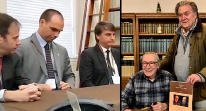 Lobista de Bolsonaro nos EUA promove encontro entre Olavo de Carvalho e Steve Bannon