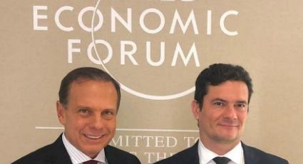 Em Davos, Bolsonaro e Guedes apresentam Doria como futuro presidente do Brasil