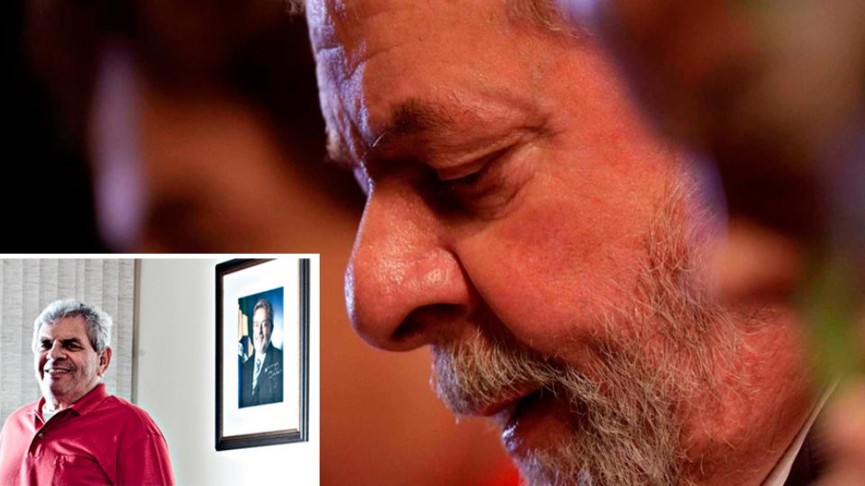 Lula e o irmão, Vavá, no detalhe (Reprodução)