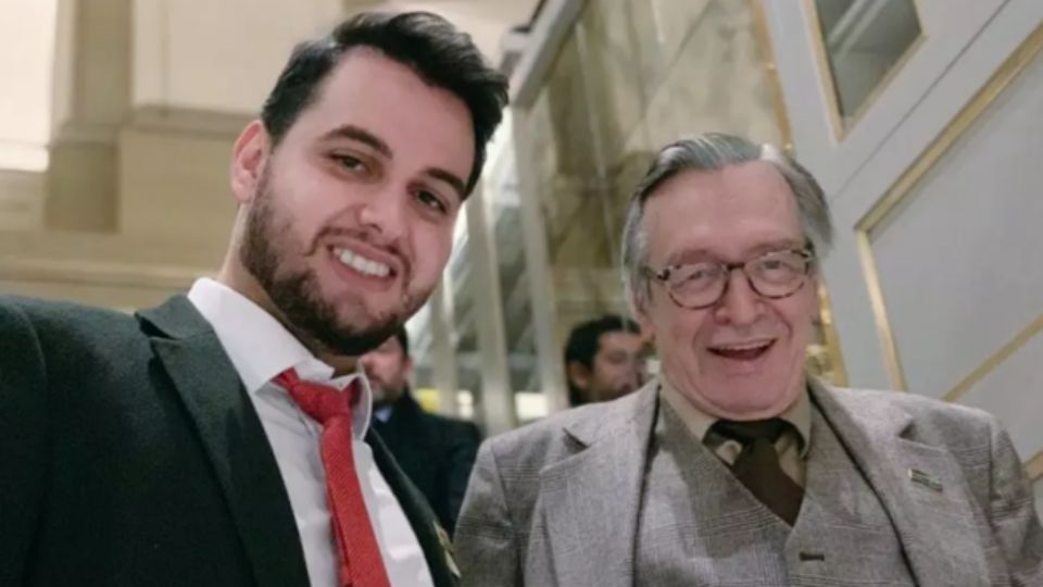 Filipe Martins e Olavo de Carvalho (Reprodução)