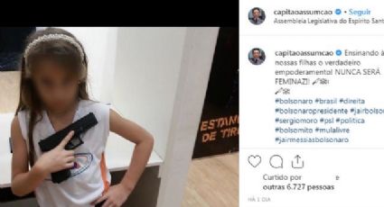 Após provocar: "me prende, feminazi", deputado do PSL arrega e apaga foto da filha com arma