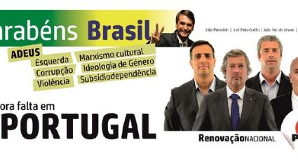 Partido de extrema-direita que comemorou vitória de Bolsonaro tem 0,3% dos votos em Portugal