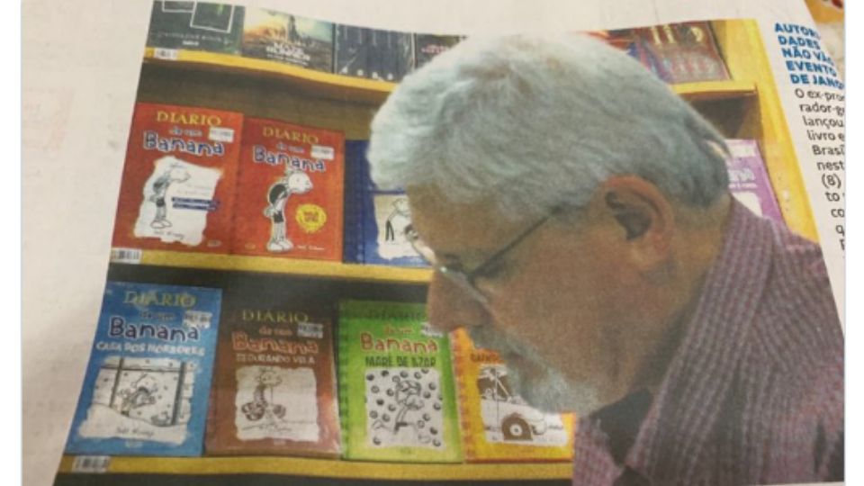 Foto: Reprodução de tuíte com exemplar da Folha