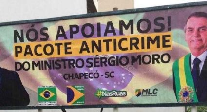 Moro divulga nova série de outdoors de apoio a pacote anticrime