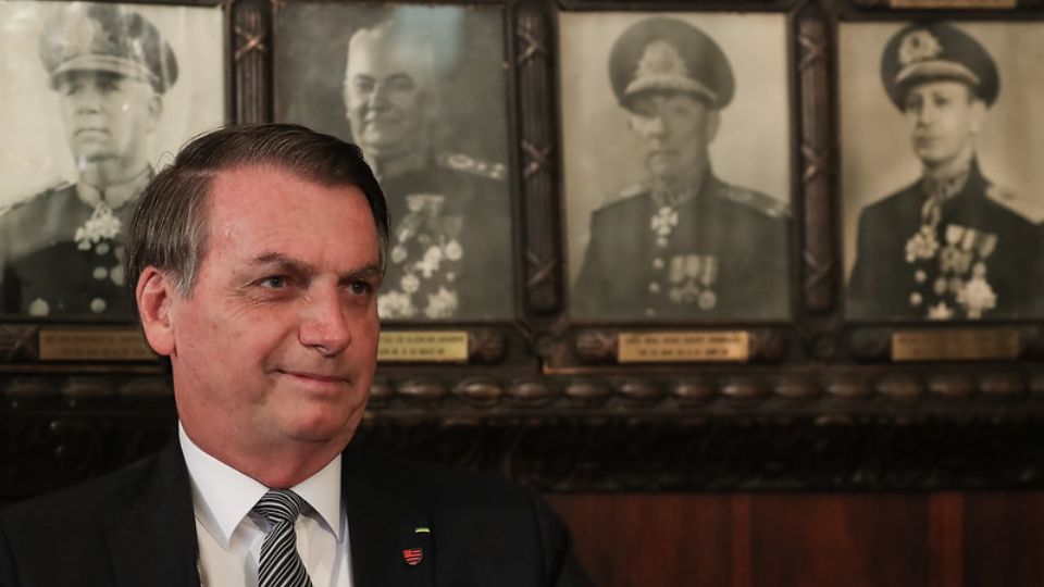 Bolsonaro na Escola de Comando e Estado-Maior do Exército (Foto: Marcos Corrêa/PR)