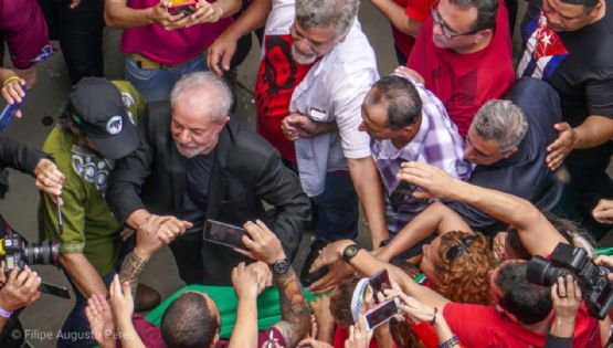 Lula chega ao Sindicatos dos Metalúrgicos para pronunciamento à nação