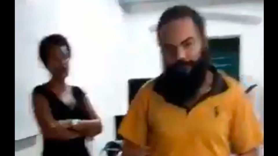 Danilo Araújo Gois foi expulso da sala após ato de racismo contra professora na UFRB (Reprodução)