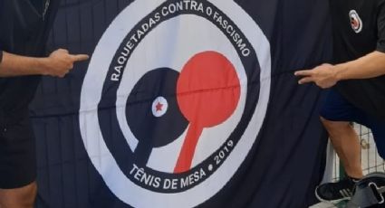 Faixa antifascista é recolhida em campeonato de Tênis de Mesa após reação de bolsonarista