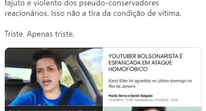 Felipe Neto se solidariza com youtuber lésbica e bolsonarista atacada no Rio