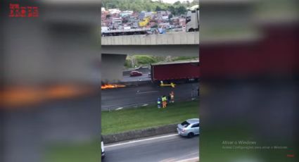 Internauta grava momento em que helicóptero de Boechat pegava fogo