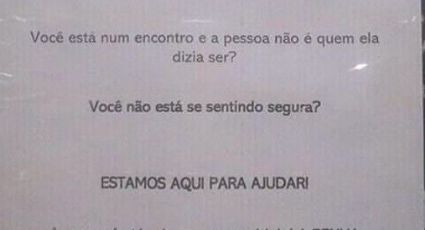 Bar recria bebida para ajudar mulheres a escaparem de assédio