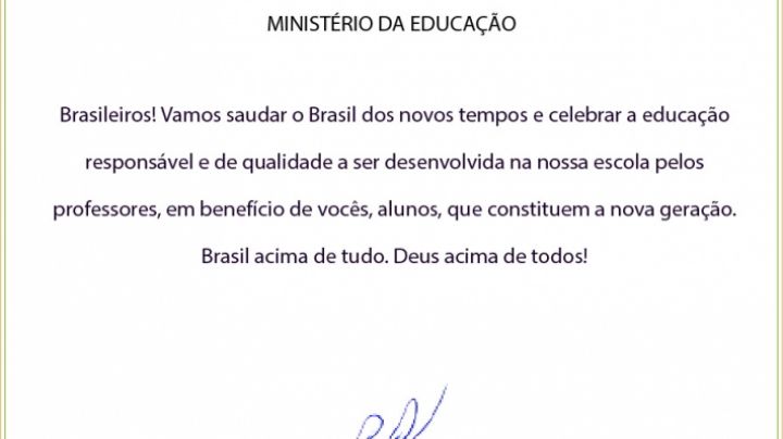 Em novo recuo, Vélez desiste de pedido para escolas gravarem Hino Nacional