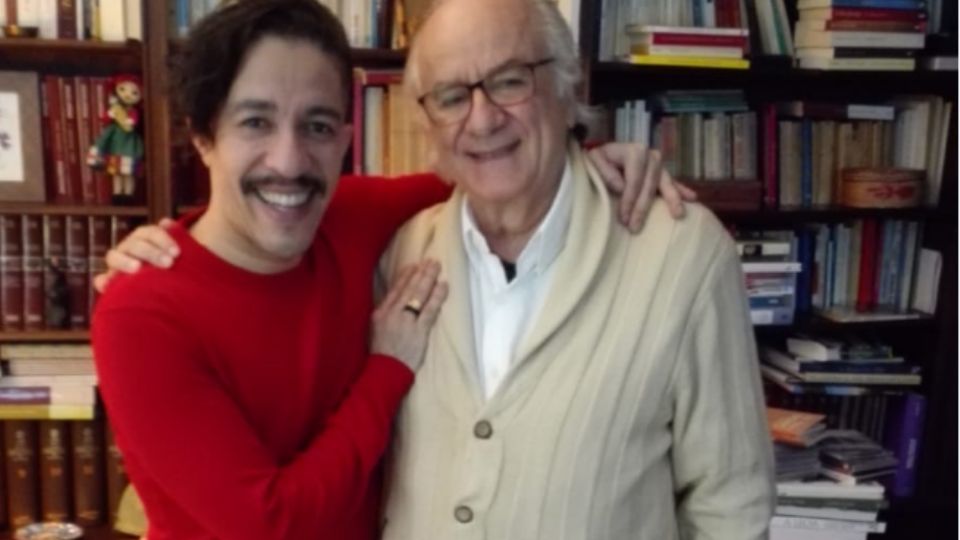 Jean Wyllys e o sociólogo Boaventura de Sousa Santos (Reprodução)