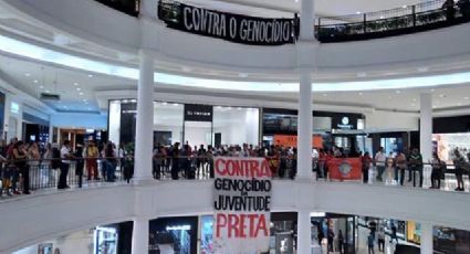 Bloco Basta de Genocídio promove ato contra ação racista de shopping Higienópolis