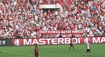 "Quem mandou matar Marielle?", questiona torcida do Náutico durante jogo em Recife