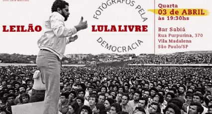 Começa a etapa virtual do leilão Lula Livre de fotografias