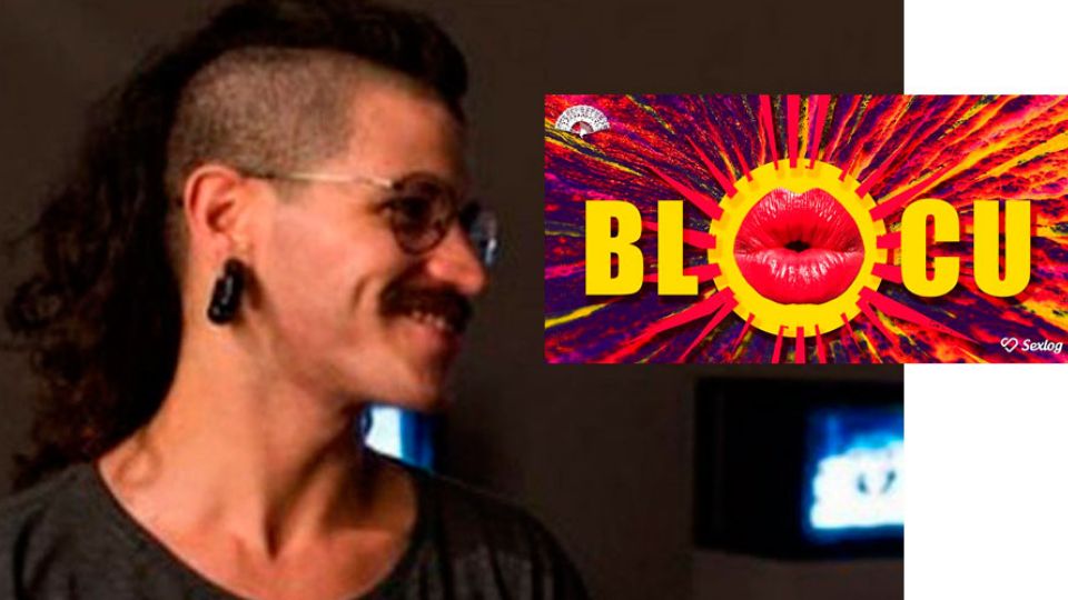 Sofia Lacre, que fez a performance no Blocu, no vídeo divulgado por Bolsonaro (Reprodução)