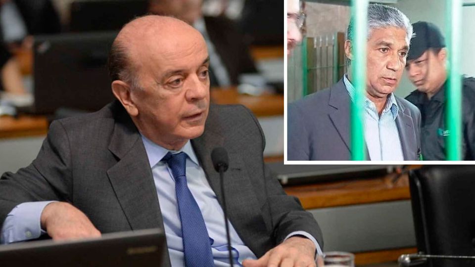 O ex-governador de São Paulo, José Serra (PSDB), e Paulo Preto (no detalhe) (Montagem)