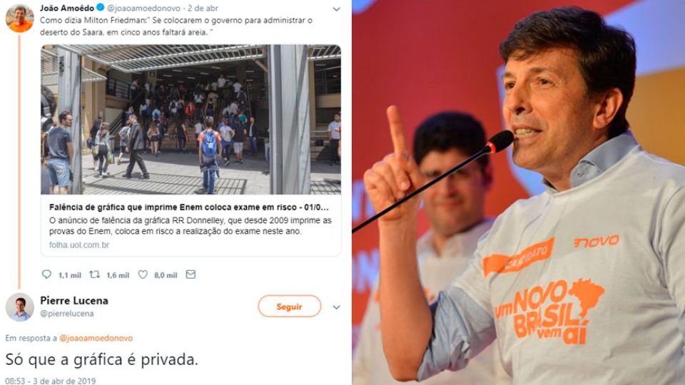 João Amoêdo toma invertidas no Twitter (Reprodução)