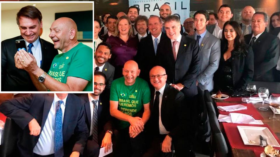 Empresários do Instituto Brasil 200 em reunião com o governo em Brasília (Reprodução)