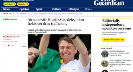 The Guardian fala em tráfico de drogas em avião de Bolsonaro que ia ao G20