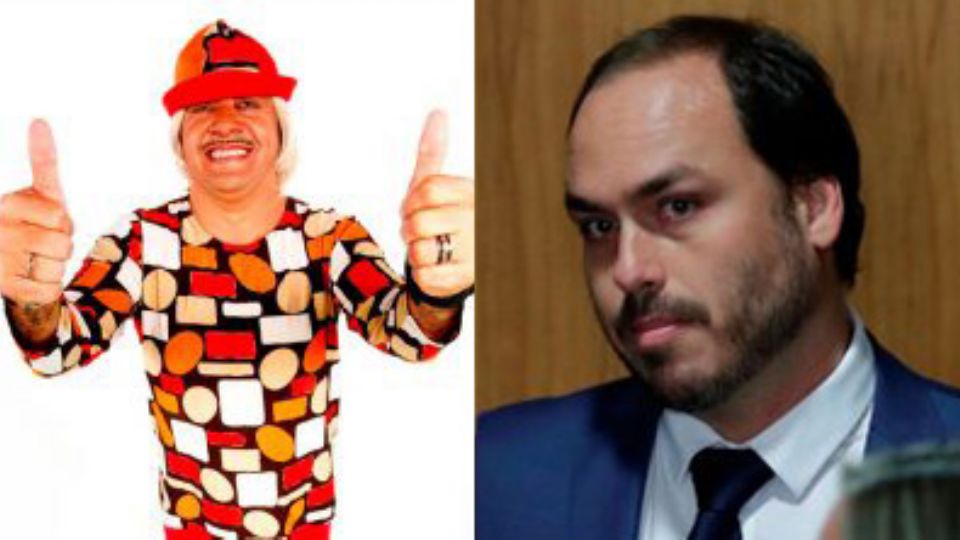 Tiririca e Carlos Bolsonaro (Montagem)