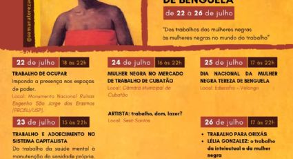 Semana Tereza de Benguela discute o mundo do trabalho da mulher negra